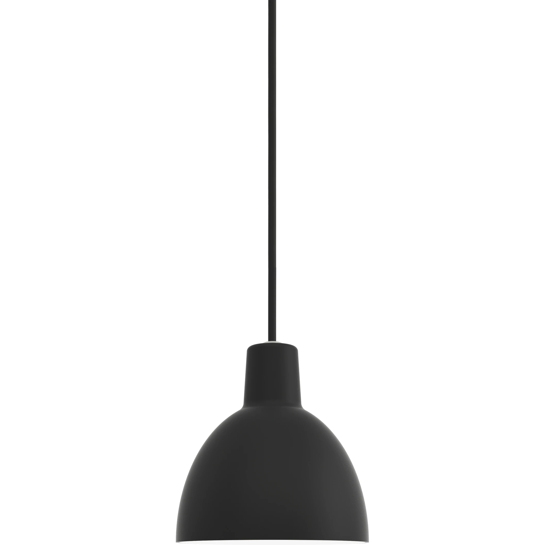 Louis Poulsen Toldbod 120 Pendel - Pendellampor Mattlackad Aluminium Svart