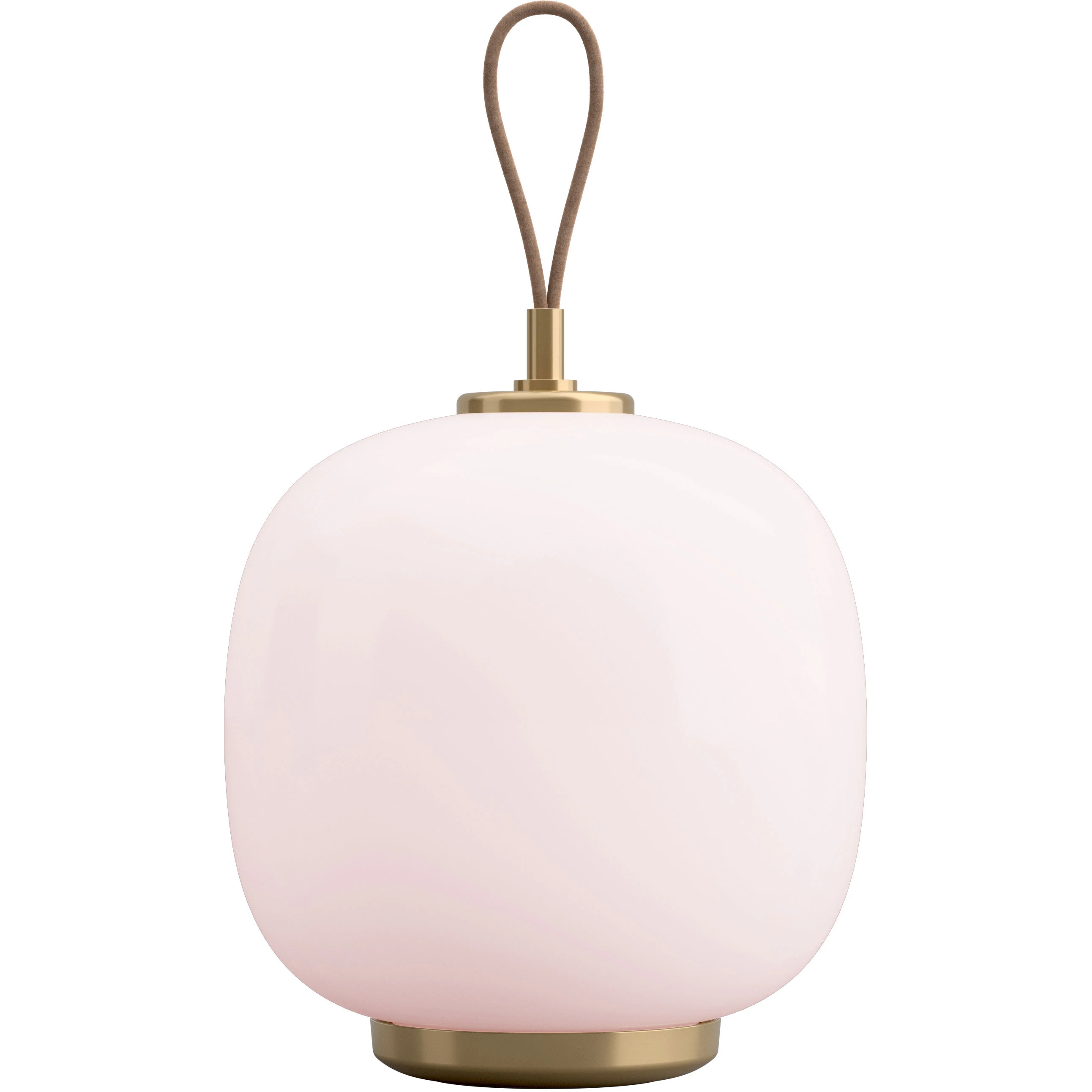 Louis Poulsen Vl 45 Radiohus Bordslampa Portabel Mässing / Glossy - Portabla lampor Munblåst Opalglas Pale Rose