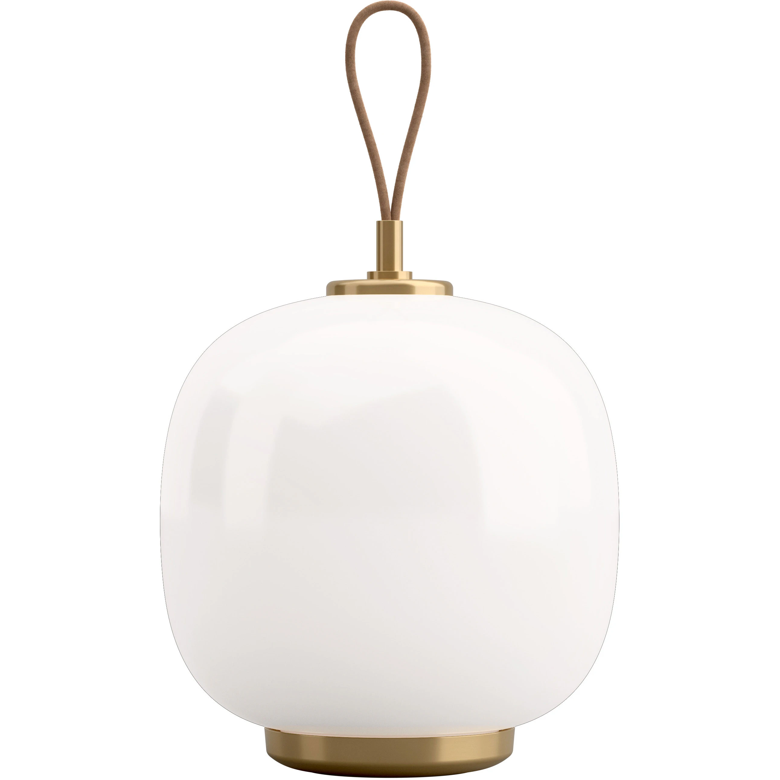 Louis Poulsen Vl 45 Radiohus Bordslampa Portabel Mässing / Glossy White - Portabla lampor Munblåst Opalglas Vit