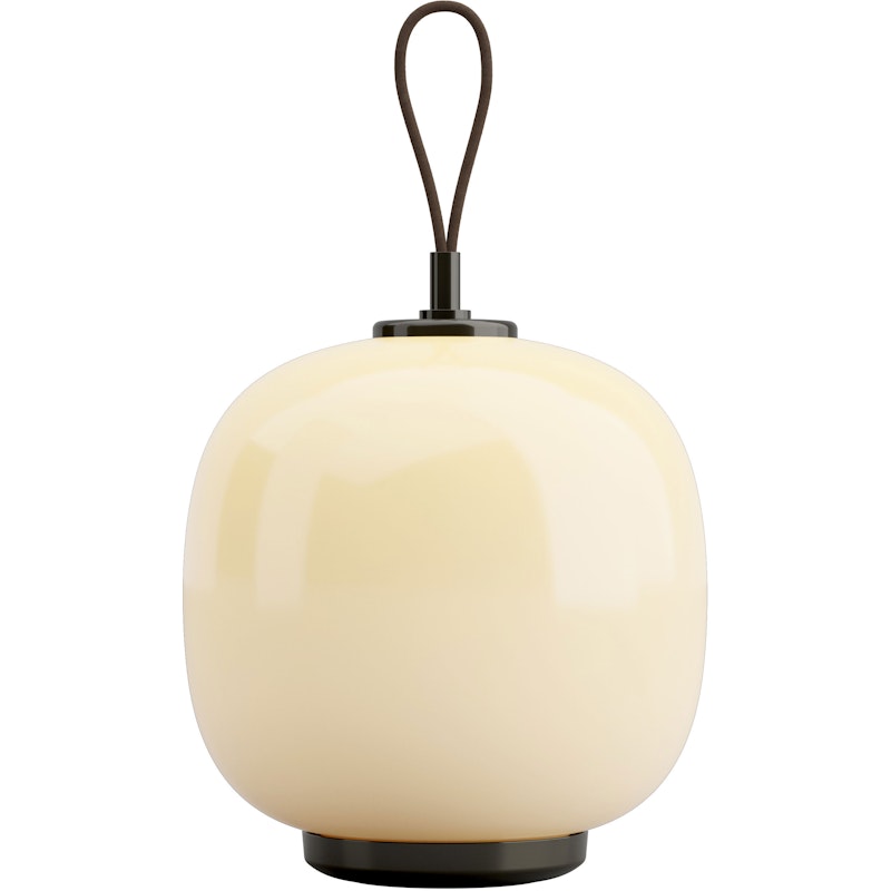 VL 45 Radiohus Bordslampa Portabel, Mässing / Glossy Pale Yellow