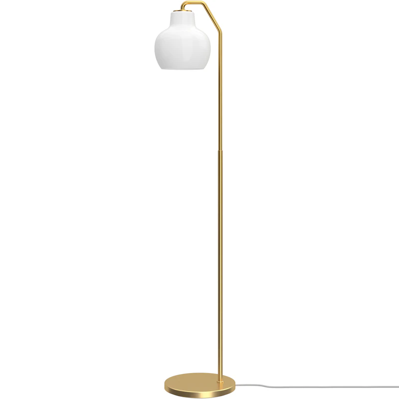 VL Ring Crown Golvlampa, Mässing / Opalglas