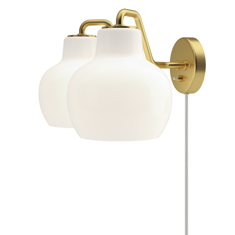 VL Ring Crown vägg 2x40 W, Mässing