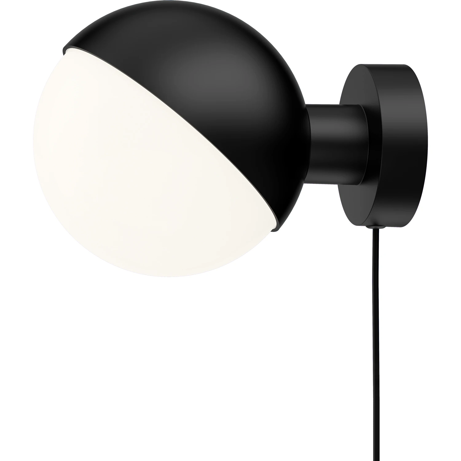 Louis Poulsen Vl Studio V&auml;gglampa Med Sladd 150 Mm - V&auml;gglampor Aluminium Svart