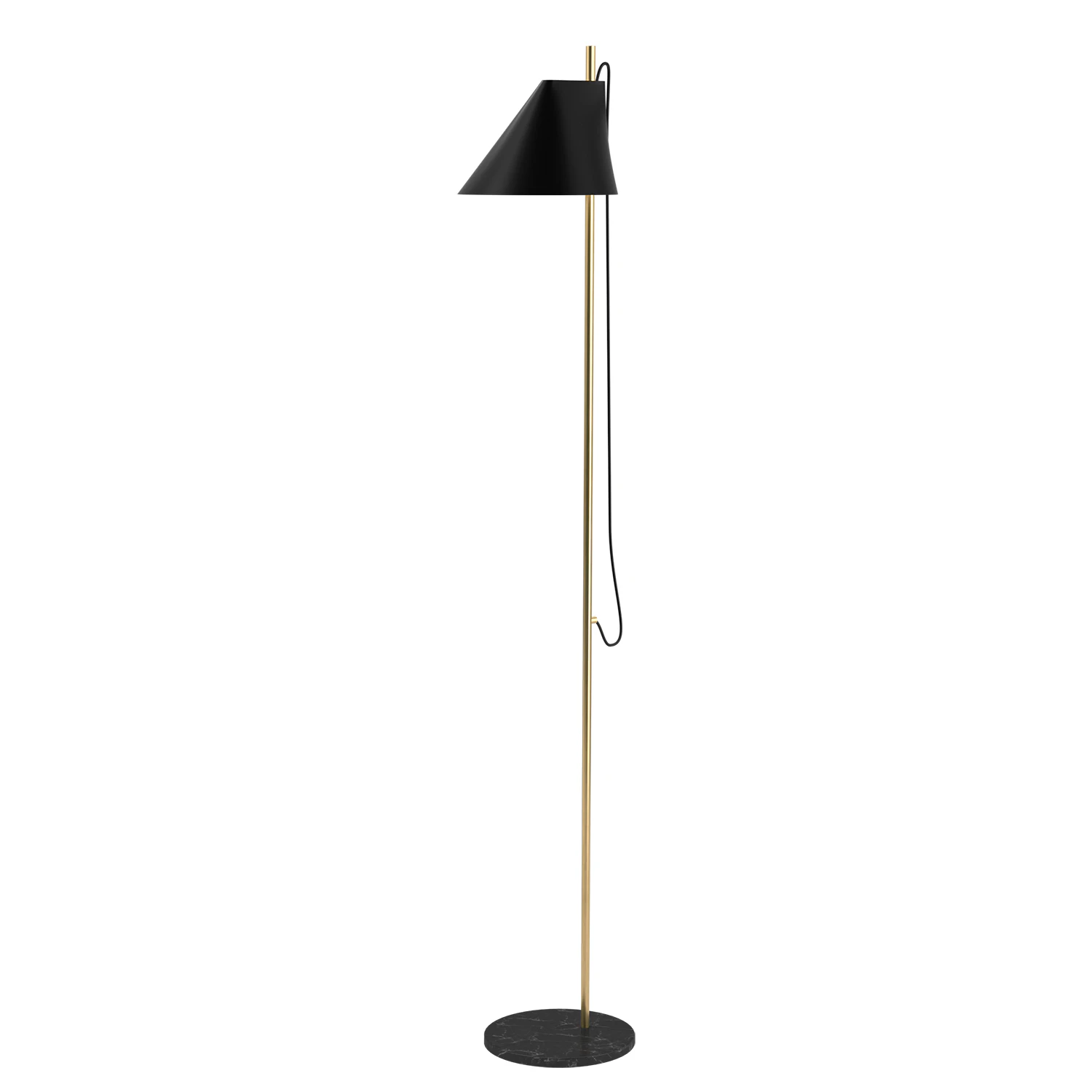 Louis Poulsen Yuh Golvlampa M&auml;ssing/ - Golvlampor Aluminium Svart