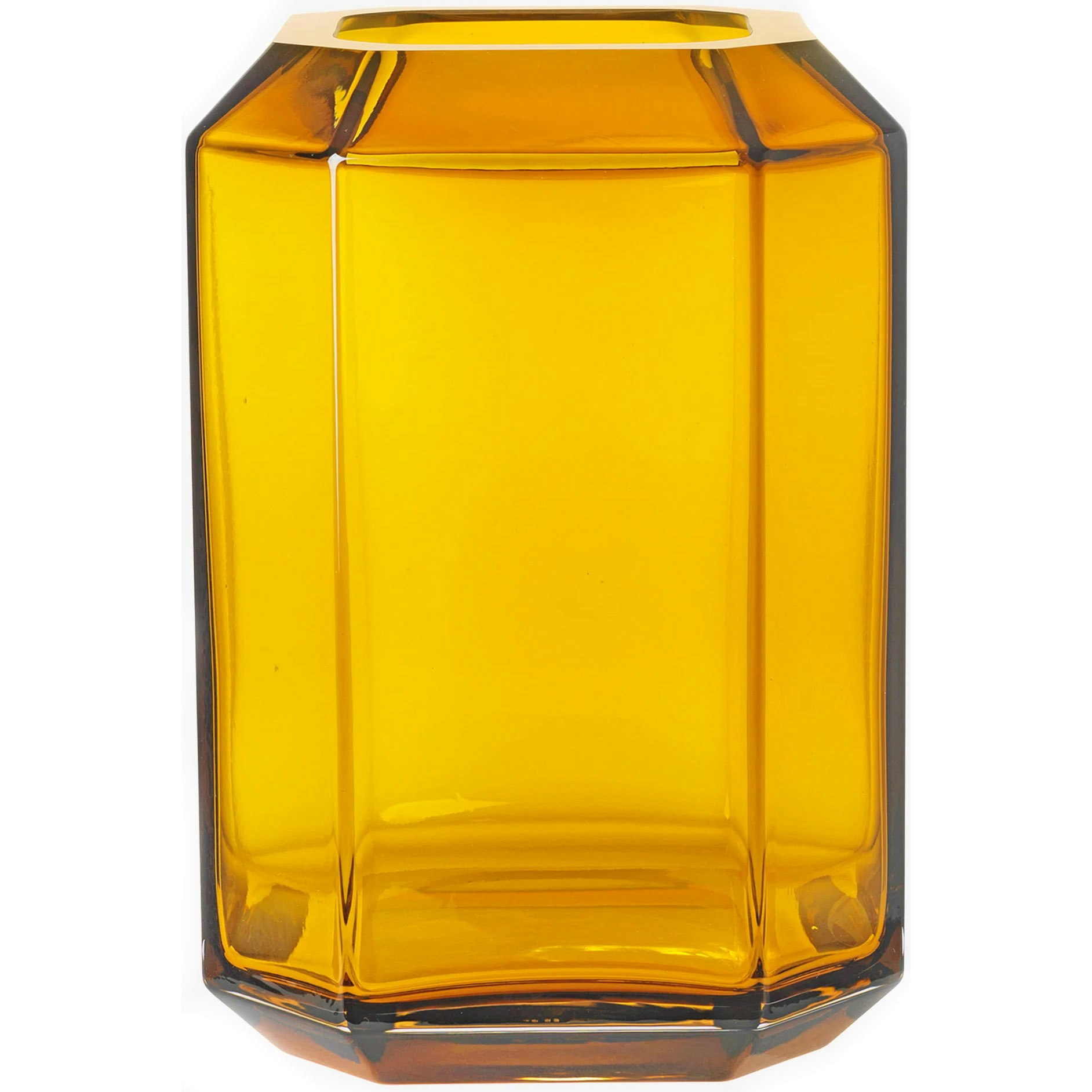 Louise Roe Jewel Giant Vas 18x26 Cm Amber - Vaser Munbl&aring;st Glas B&auml;rnsten
