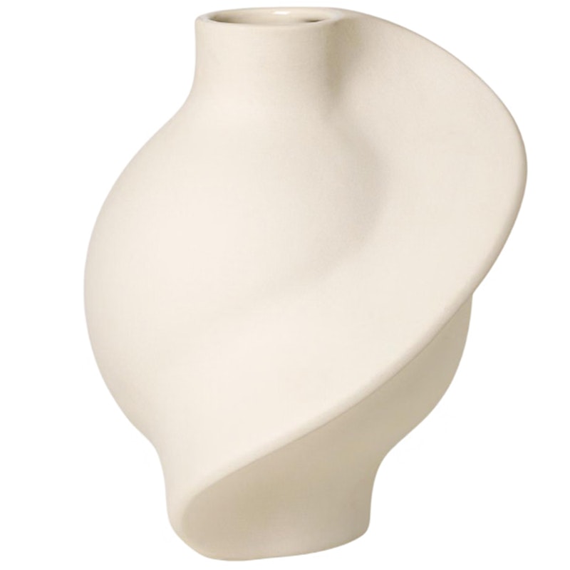 Pirout 01 Vas 25 cm, Raw White