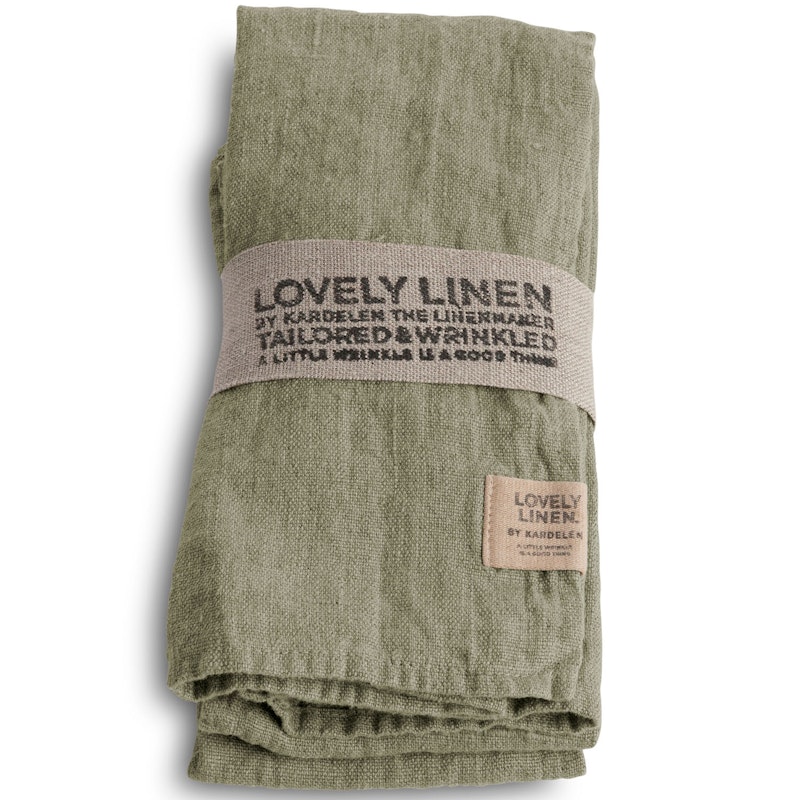 Lovely Servetter Linne 4-pack, Avocado
