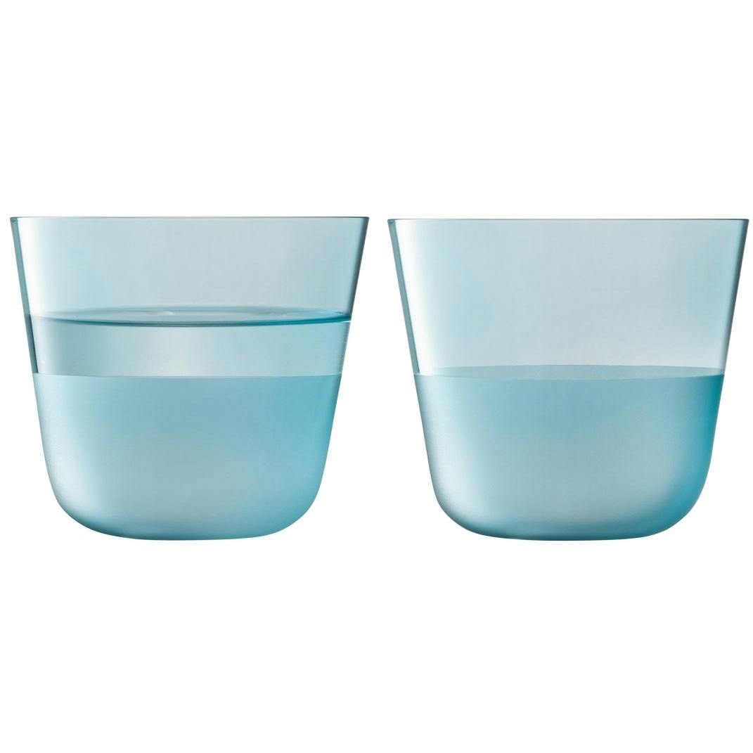 Lsa International Arc Contrast Tumbler 26 Cl 2-pack - Tumblerglas Glas Sky