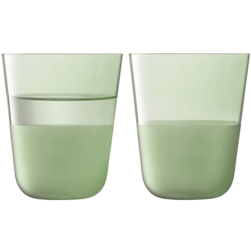 Arc Contrast Tumblerglas 38 cl 2-pack, Moss