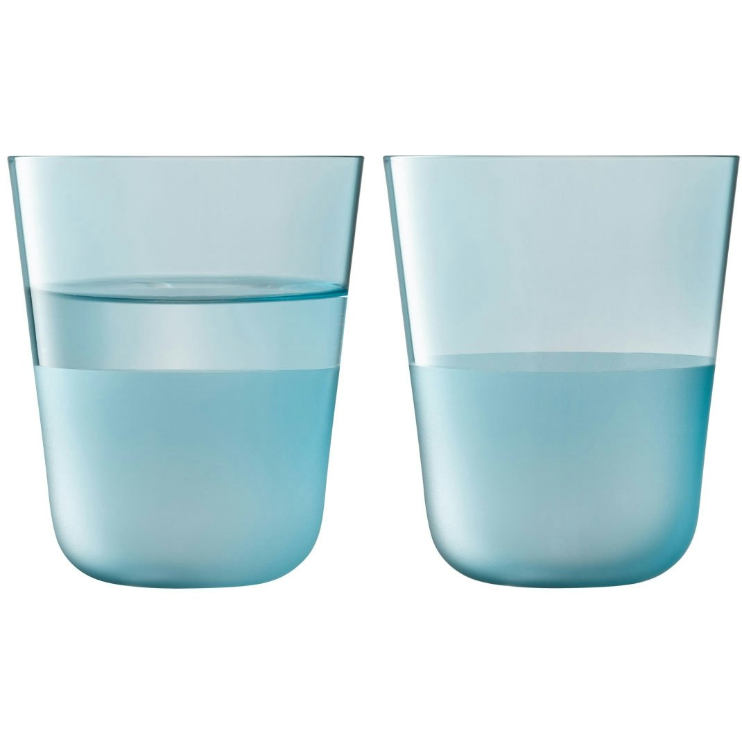 Lsa International Arc Contrast Tumbler 38 Cl 2-pack - Tumblerglas Glas Sky