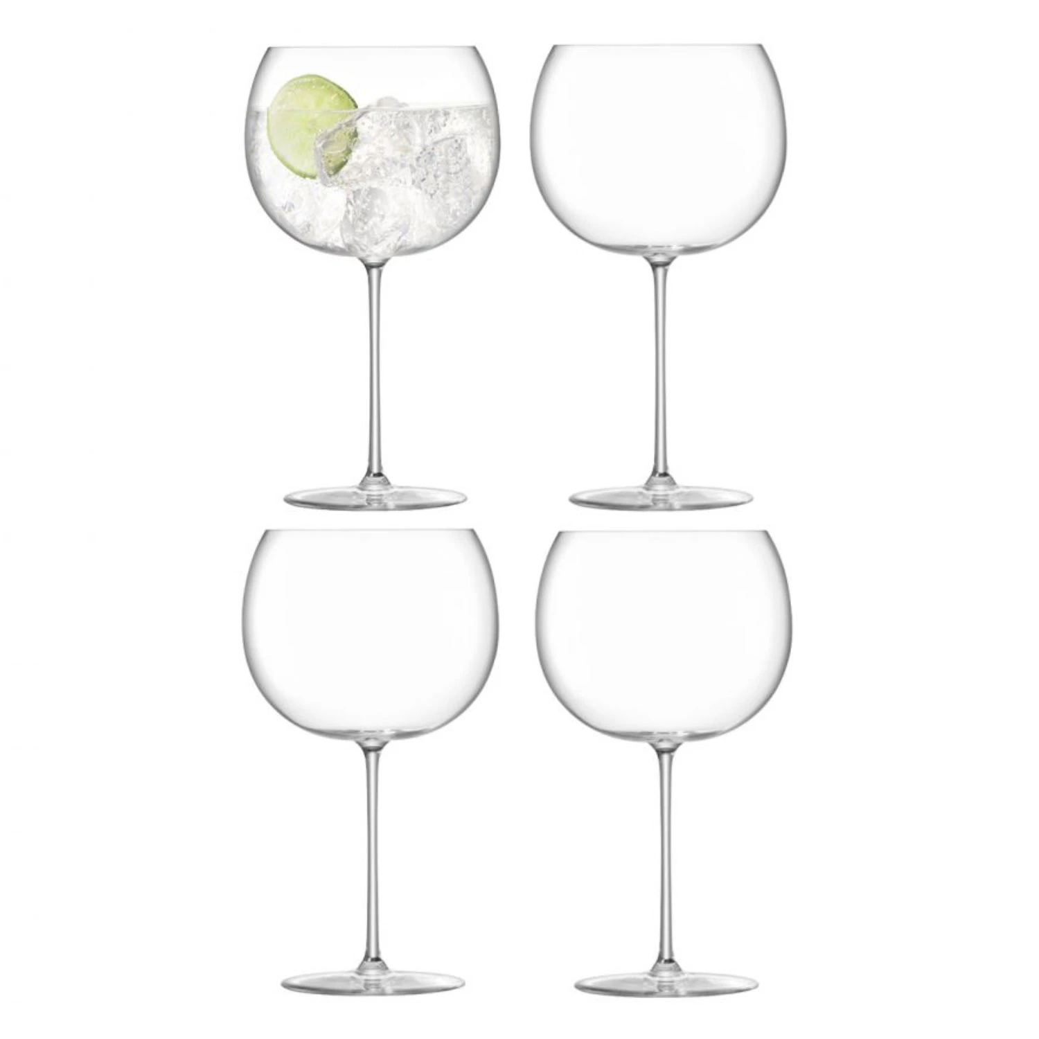 Lsa International Borough Ginglas 4-pack 68 Cl - Martiniglas & Cocktailglas Kristallglas Klar