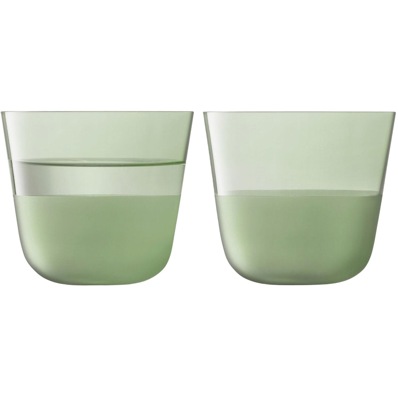 Arc Contrast Tumblerglas 26 cl 2-pack, Moss