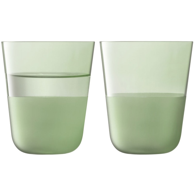 Arc Contrast Tumblerglas 38 cl 2-pack, Moss