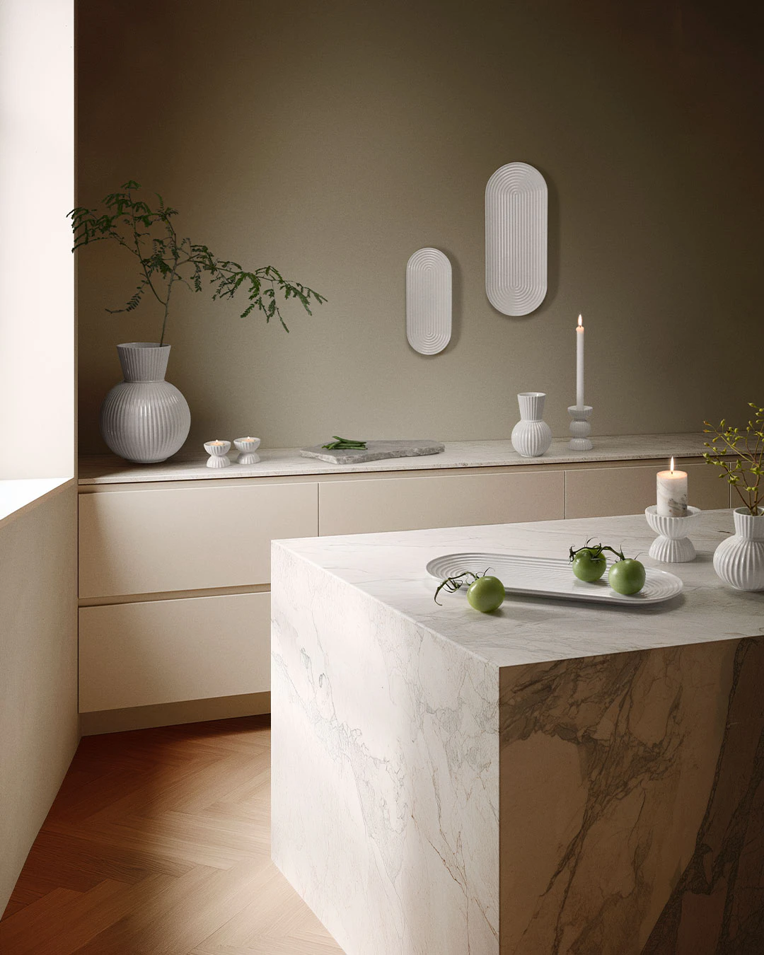 Lyngby Porcelæn Tura Serveringsfat, vit från Lyngby Porcelæn, bild 2