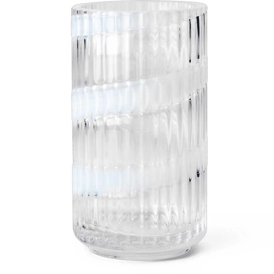 Lyngby Porcel&aelig;n Lyngby Vas Swirl 15,5 Cm - Vaser Munbl&aring;st Glas Vit