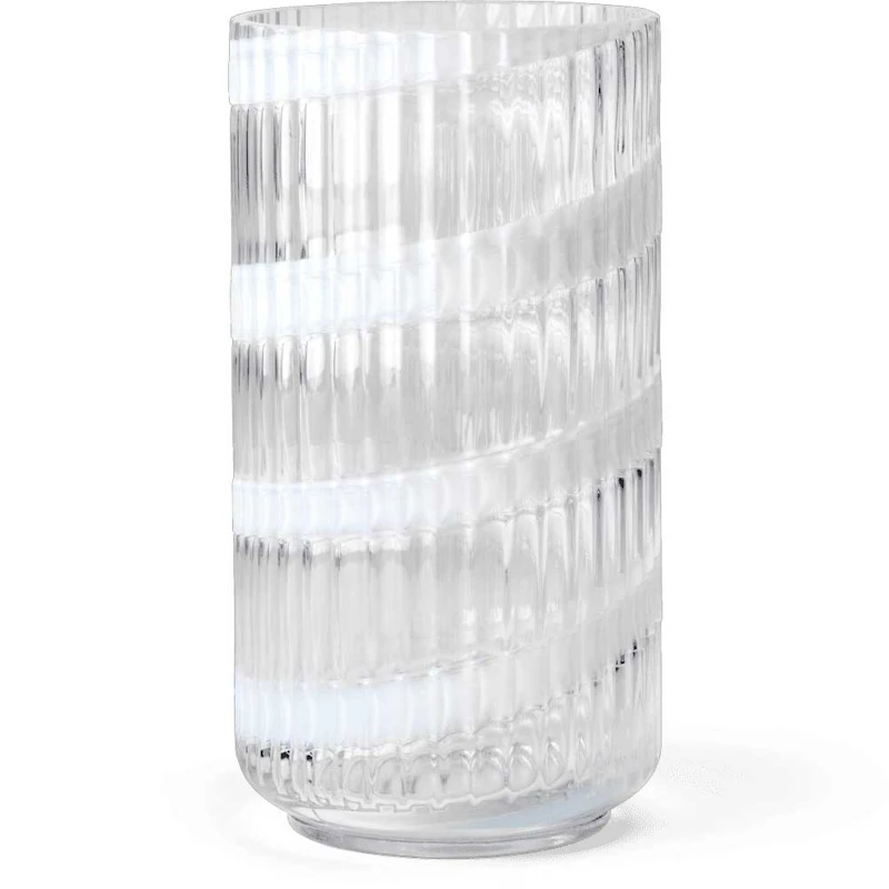 Lyngby Vas Swirl Vit, 20,5 cm