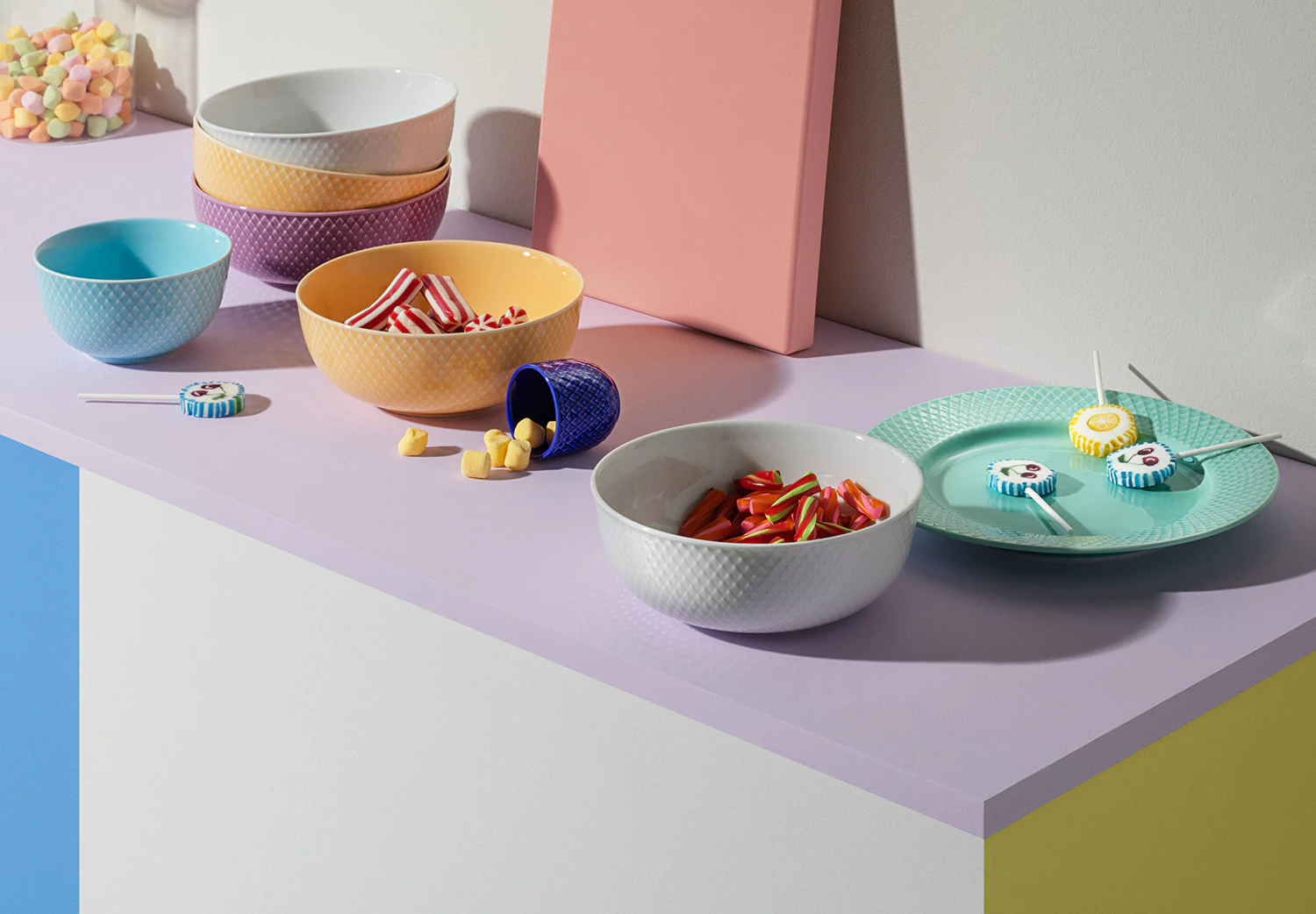 Lyngby Porcelæn Rhombe Skål Ø15,5 Cm, vit från Lyngby Porcelæn, bild 2