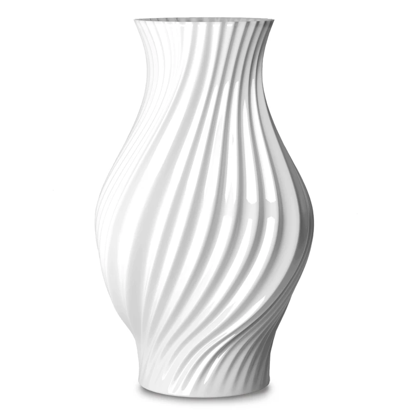 Twist Vas H18 cm vit porslin Vas
