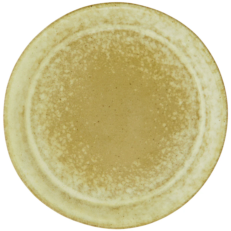 Assiett Ø16 cm, Grön / Ljusgul