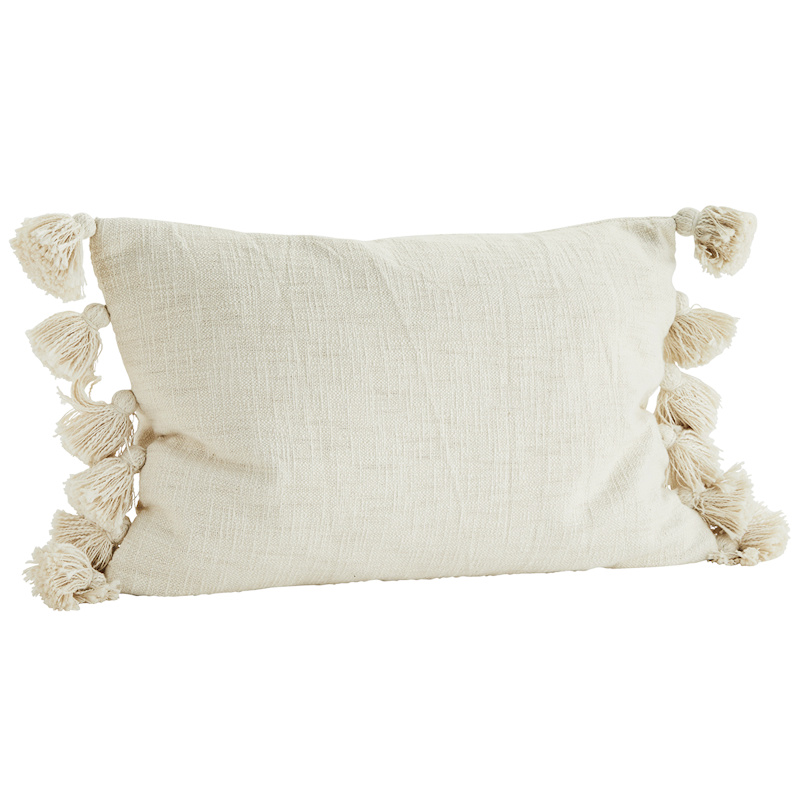 Kuddfordral Med Fransar 40x60 cm, Off-White