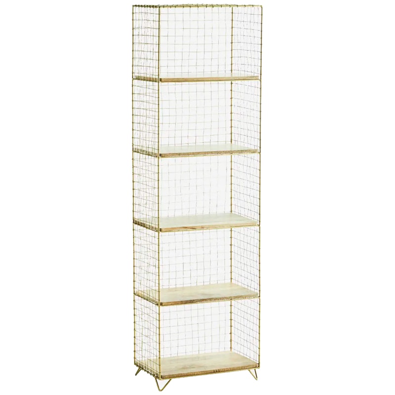 Iron Hylla 37x125 cm, Antikmässing