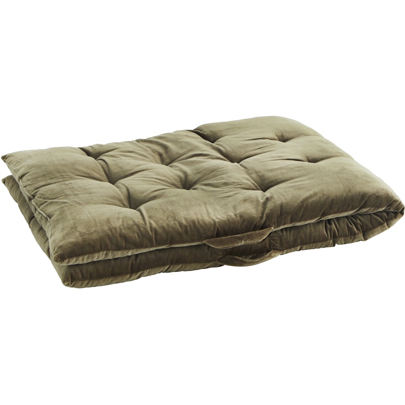 Madrass Bomullssammet 70x180 cm, Dusty Green