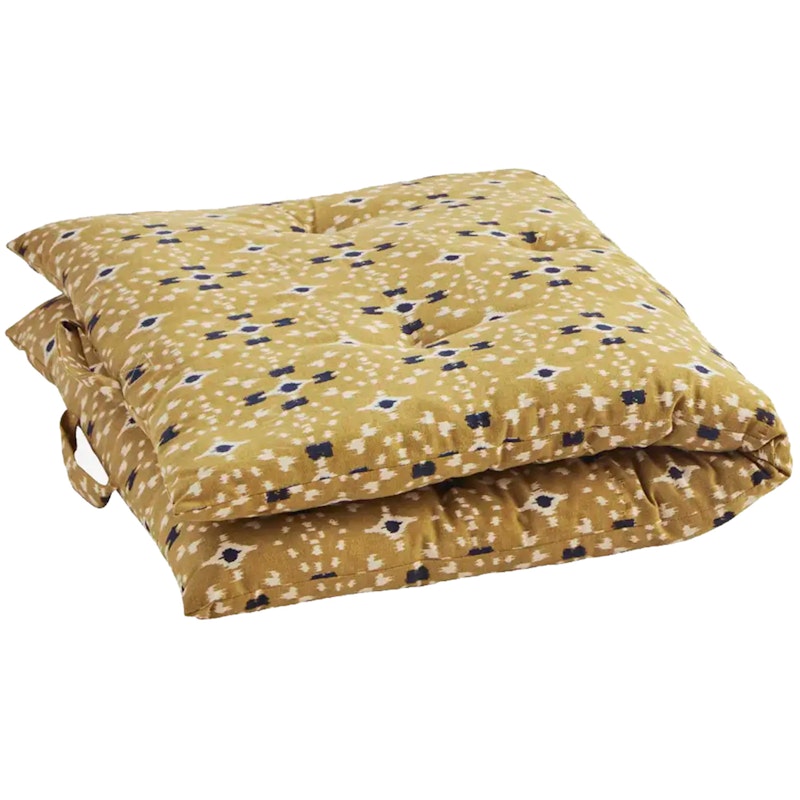 Printed cotton mattress Sittdyna 60x100 cm, Senapsgul