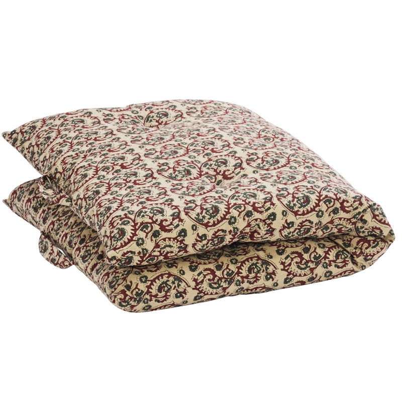 Printed cotton mattress Sittdyna 60x100 cm, Sand / Khaki