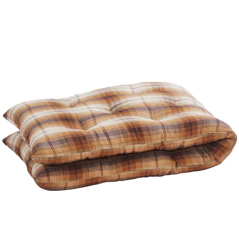 Sittdyna 45x125 cm, Brun / Off-white / Pumpkin