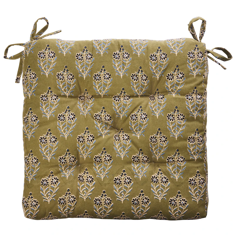 Sittdyna 45x45 cm, Svart / Blå / Oliv / Nude