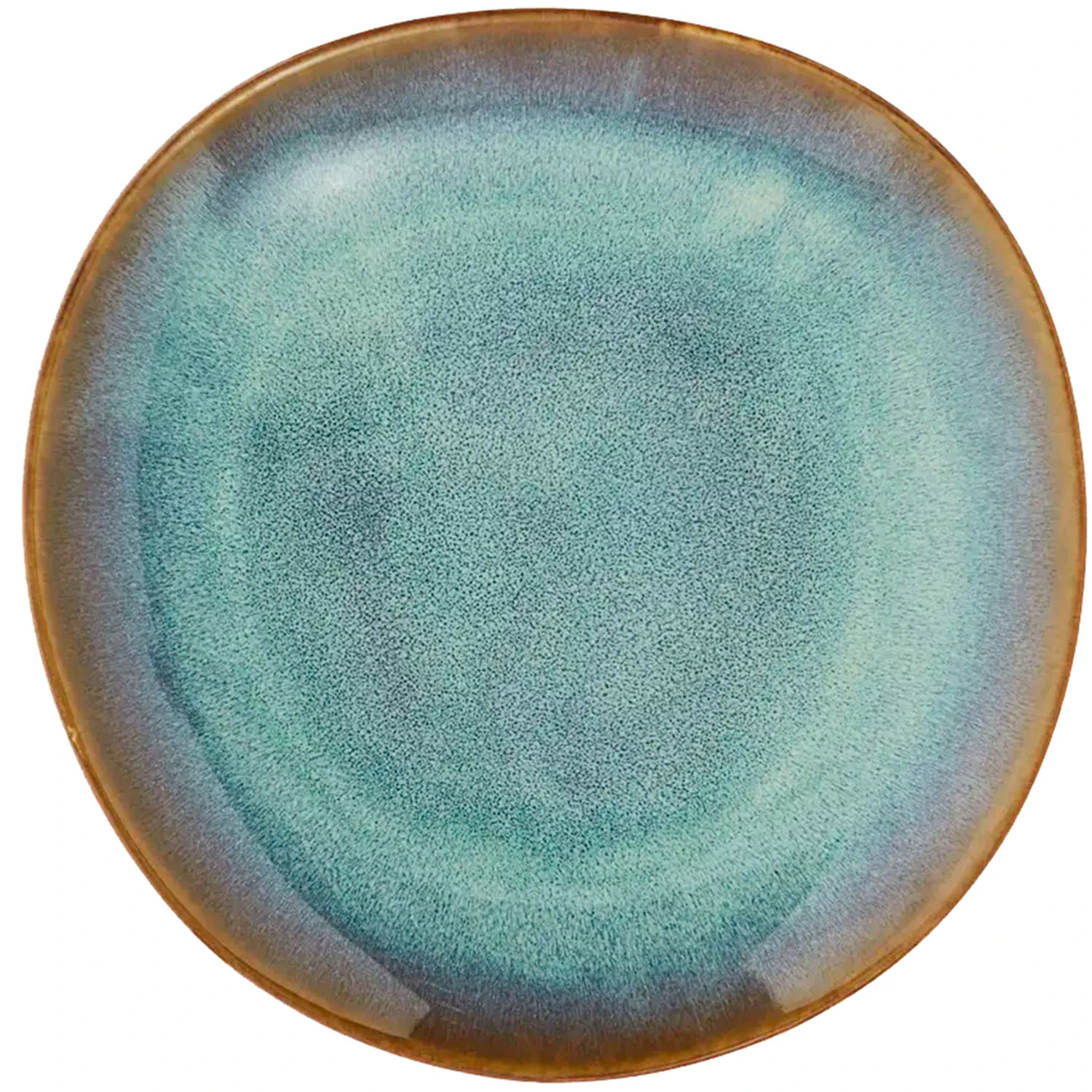 madam stoltz tallrik ø21 cm - stengods grön