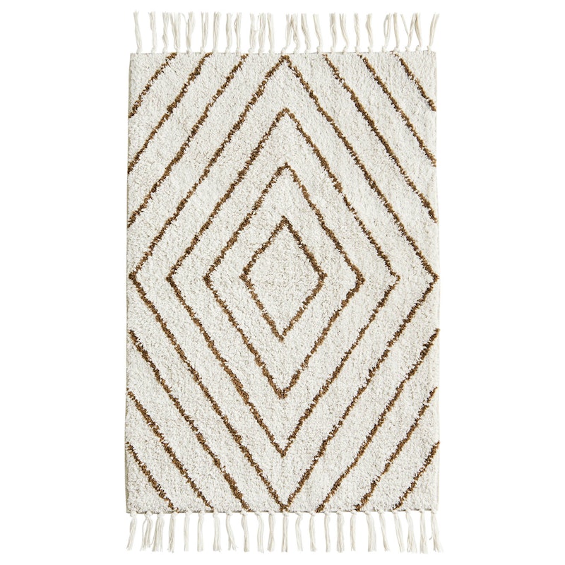 Badrumsmatta 60x90 cm, Off-white/Dijon