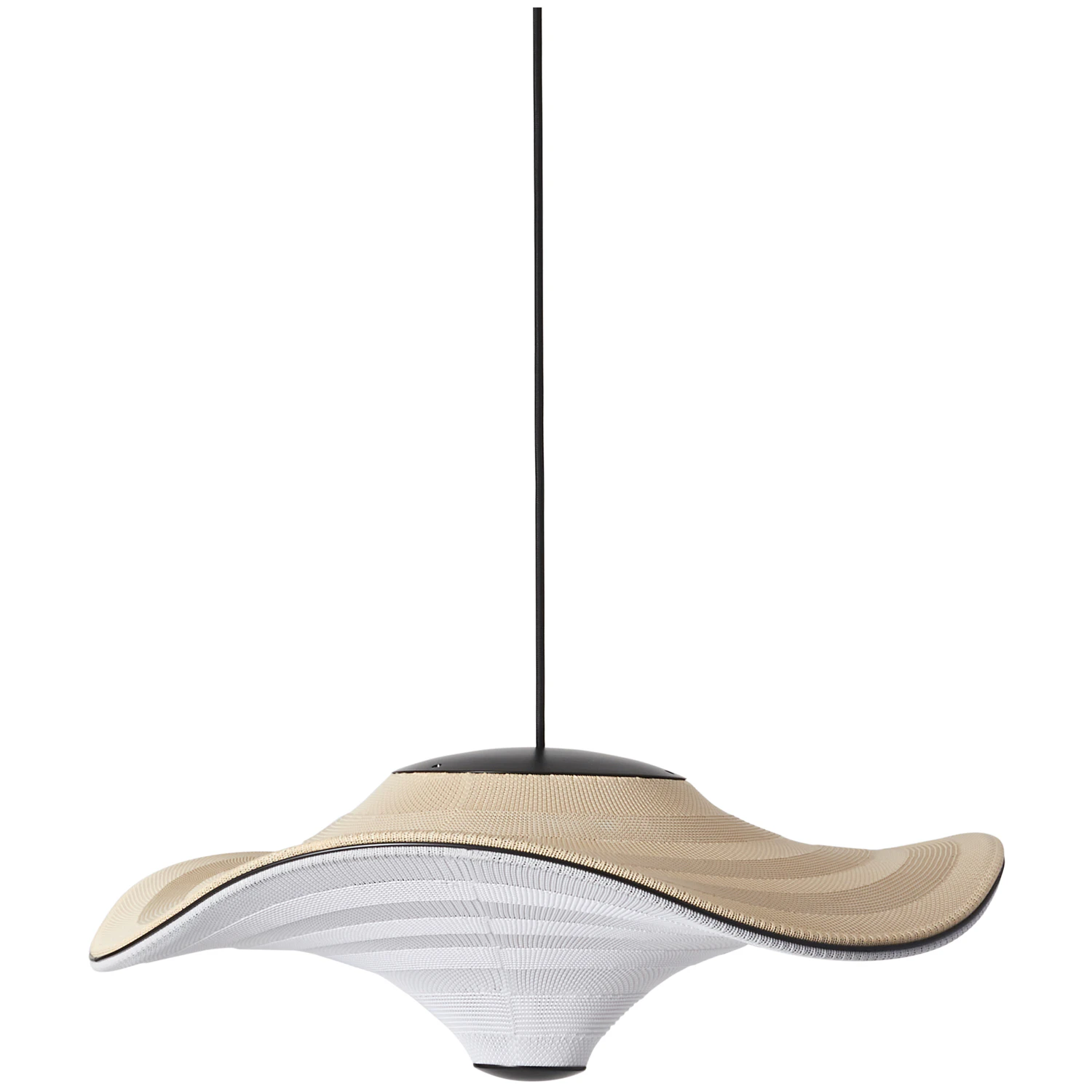 Made By Hand Flying Pendel Ø58 Cm - Pendellampor Polyester Golden Sand