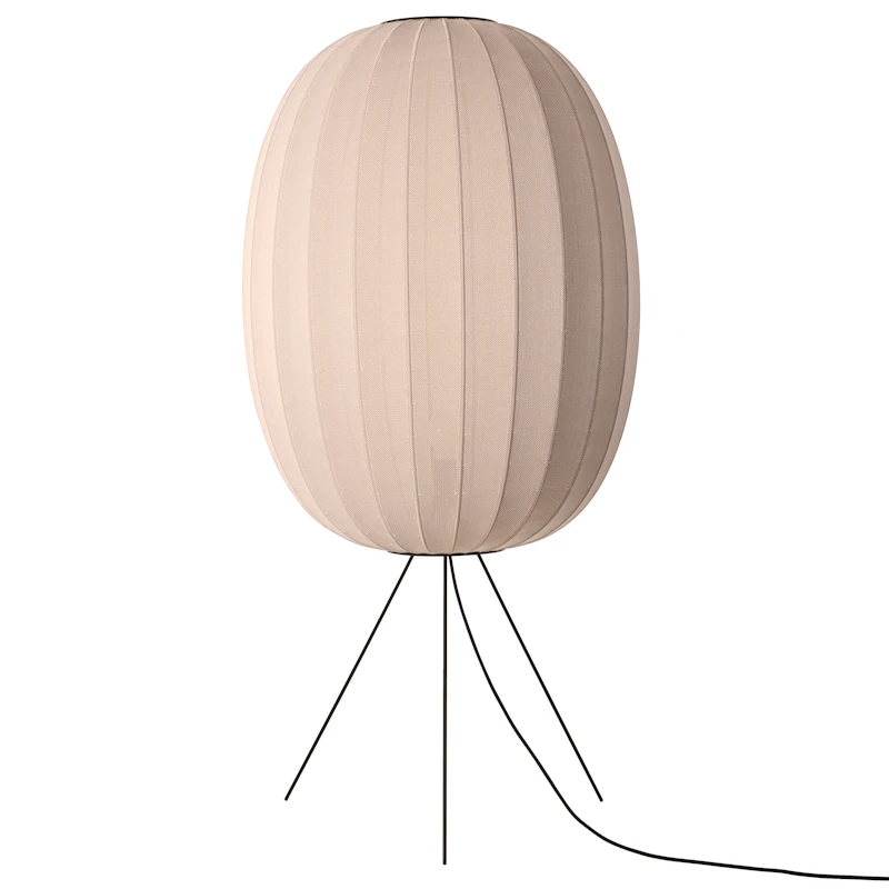Knit-Wit Golvlampa Hög Oval Ø65 cm, Sand Stone