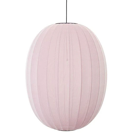 Made By Hand Knit-wit Pendel Hög Oval 65 Cm Ljusrosa - Pendellampor Polyester