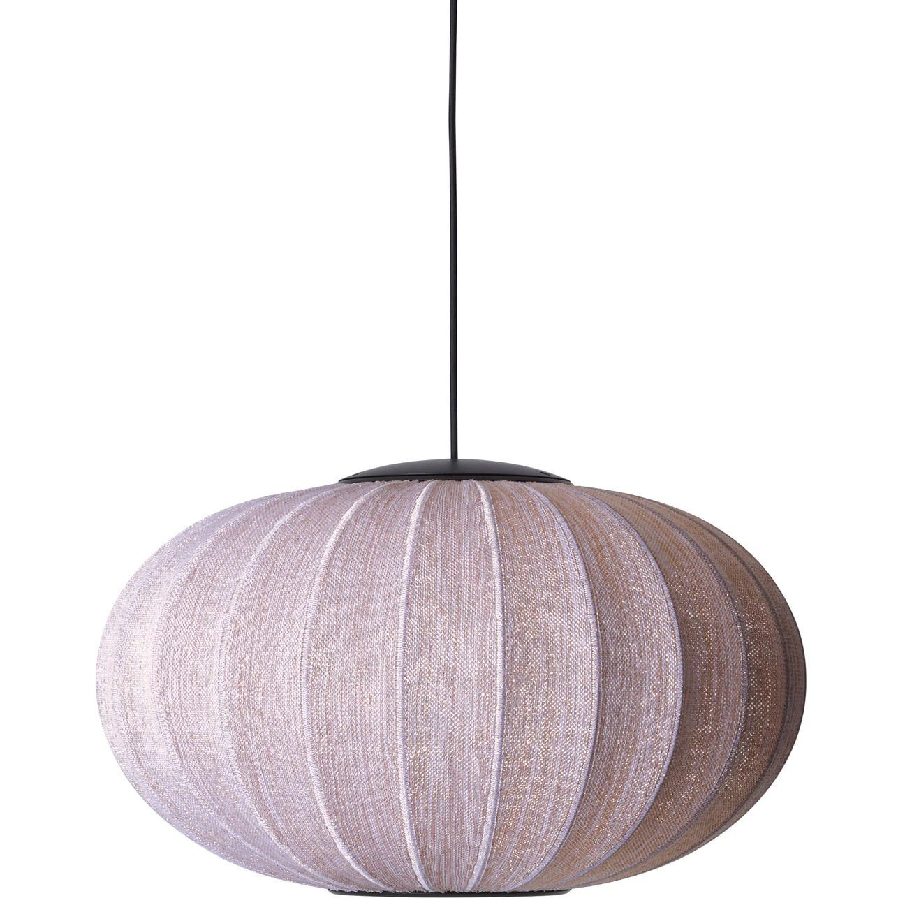 Made By Hand Knit-wit Pendel Oval 57 Cm Anniversary Glitter - Pendellampor Polyester Guld