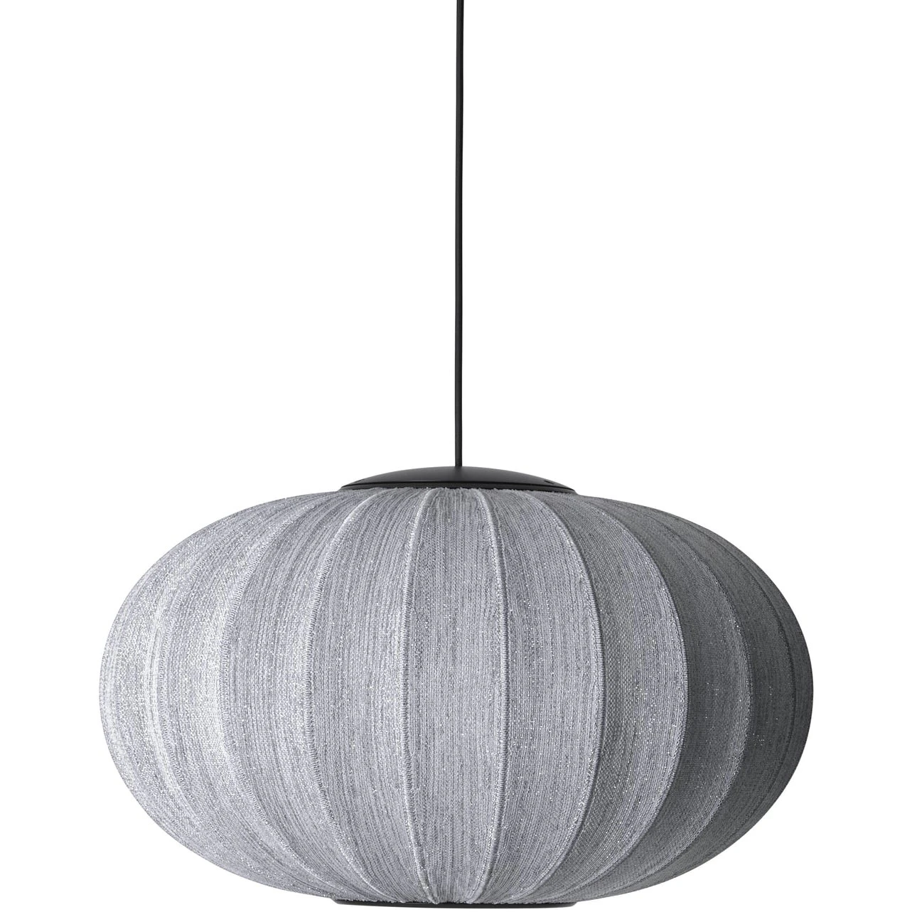 Made By Hand Knit-wit Pendel Oval 57 Cm Anniversary Glitter - Pendellampor Polyester Silver