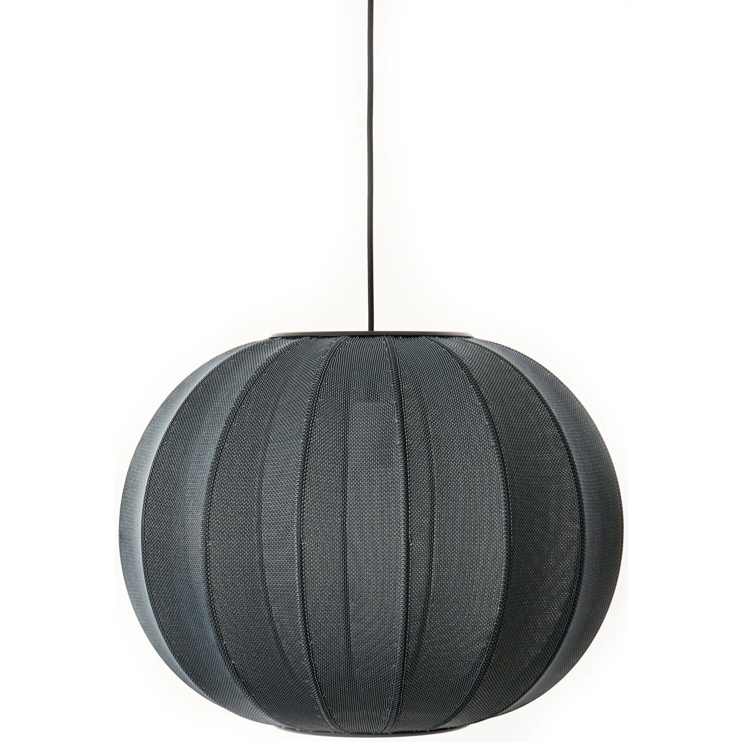 Made By Hand Knit-wit Pendel Rund 60 Cm - Pendellampor Polyester Svart