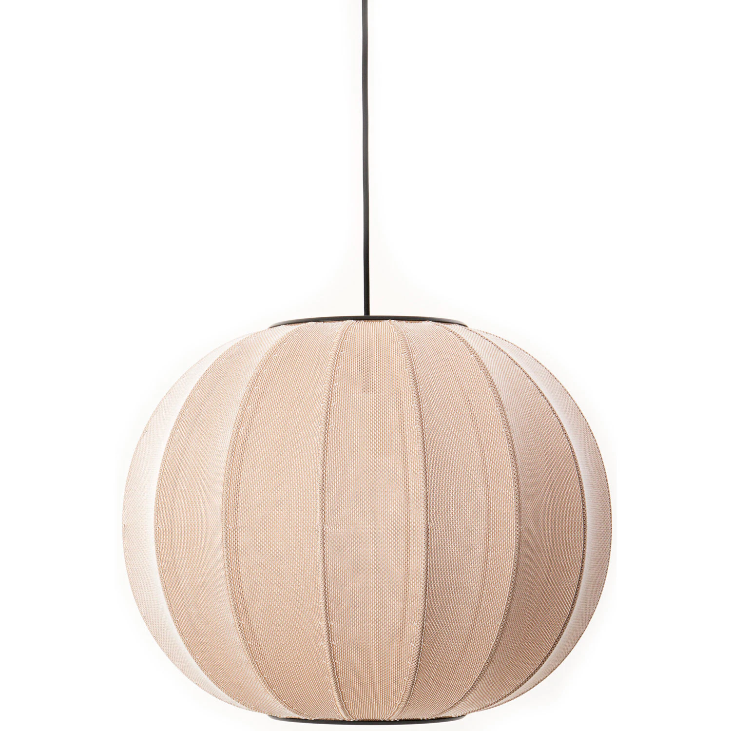 Made By Hand Knit-wit Pendel Rund 45 Cm - Pendellampor Polyester Sand Stone