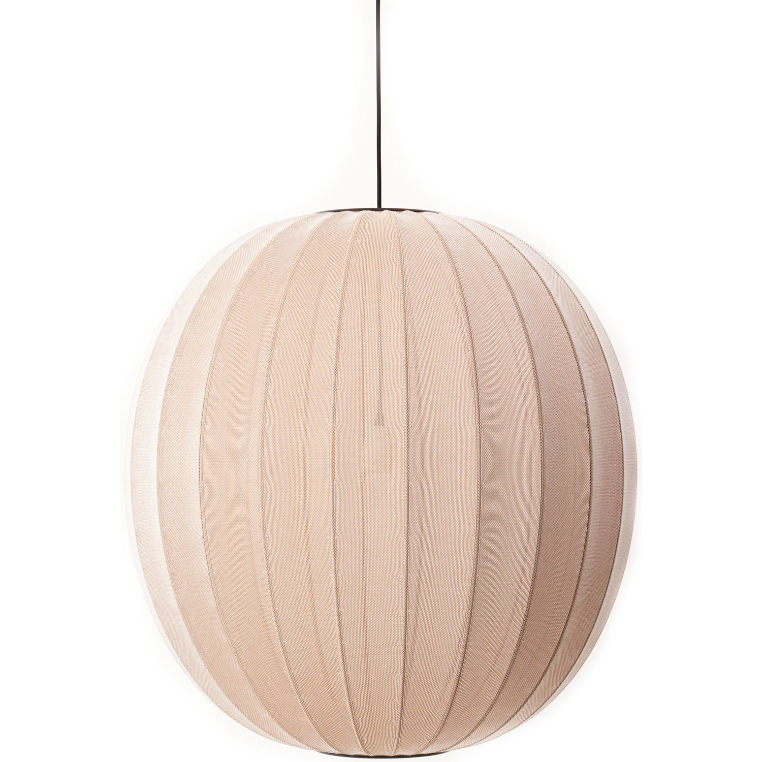 Made By Hand Knit-wit Pendel Rund 75 Cm - Pendellampor Polyester Sand Stone