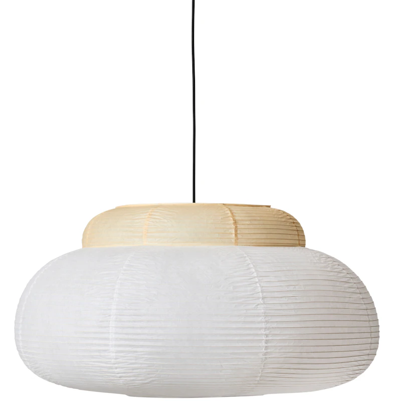 Papier Single Pendel Ø80 cm, Soft Yellow