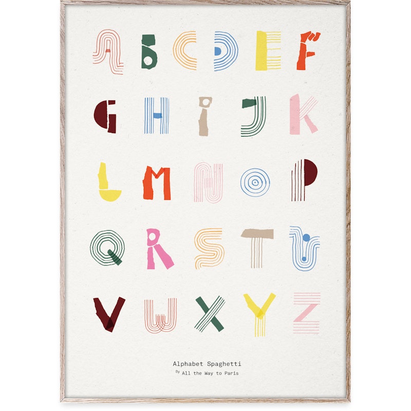 Alphabet Spaghetti ENG - Multi-colour - 70x100