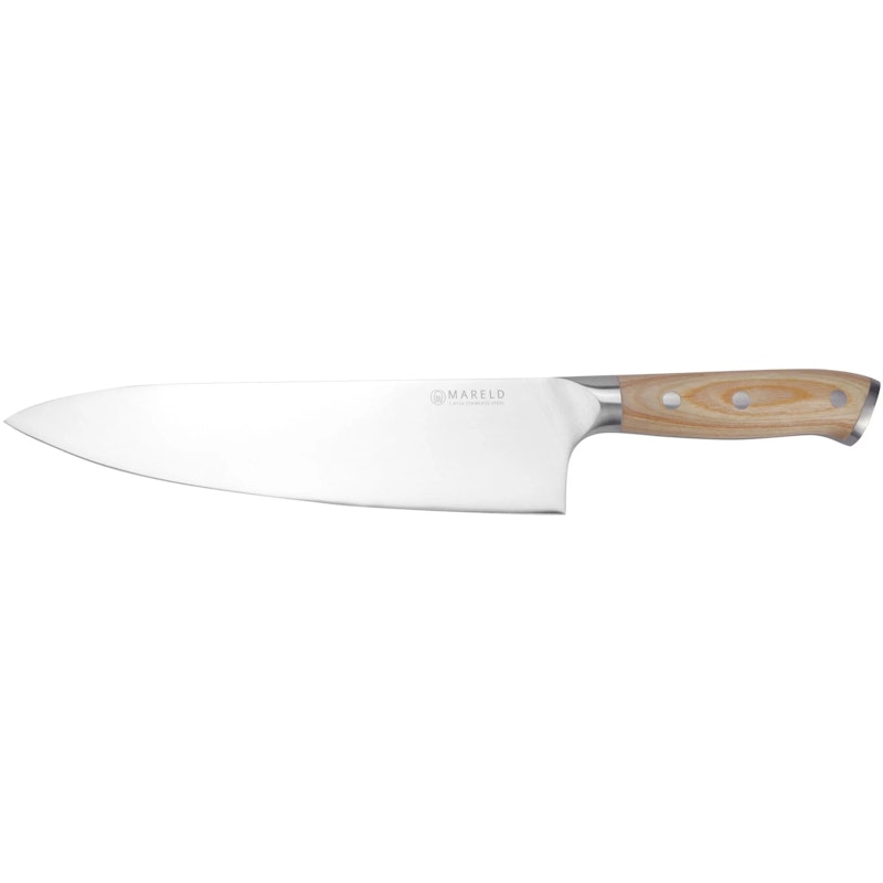 Mareld European Kokkekniv 21 cm Lys Træ