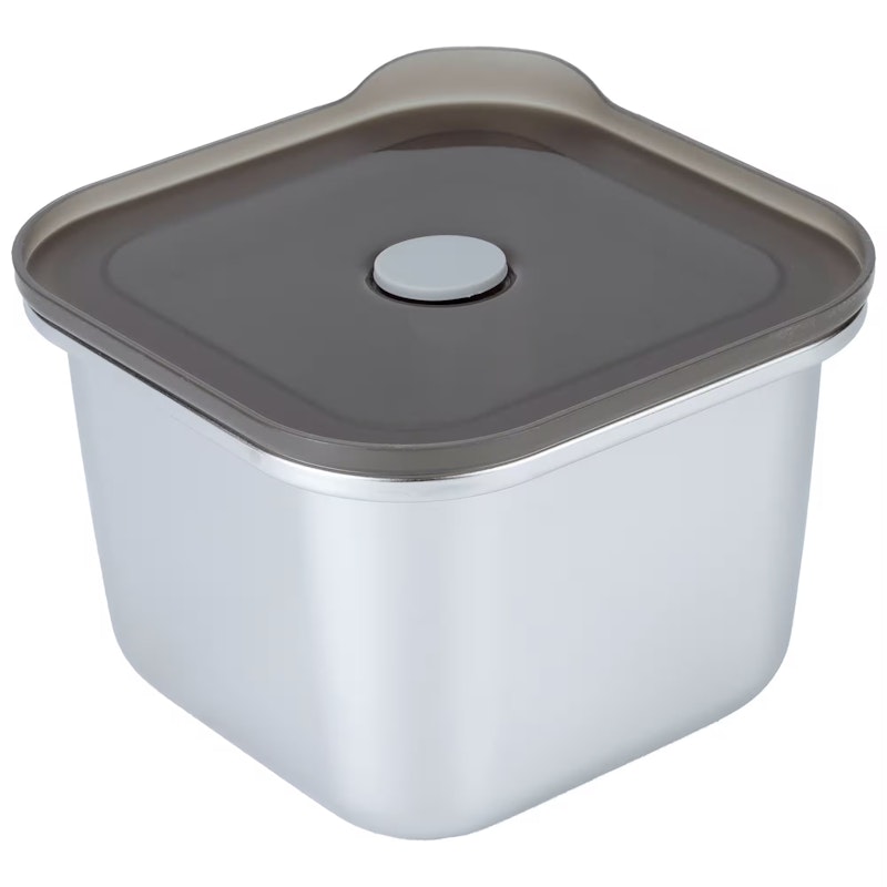 Square Matlåda Rostfritt Stål 2-pack
