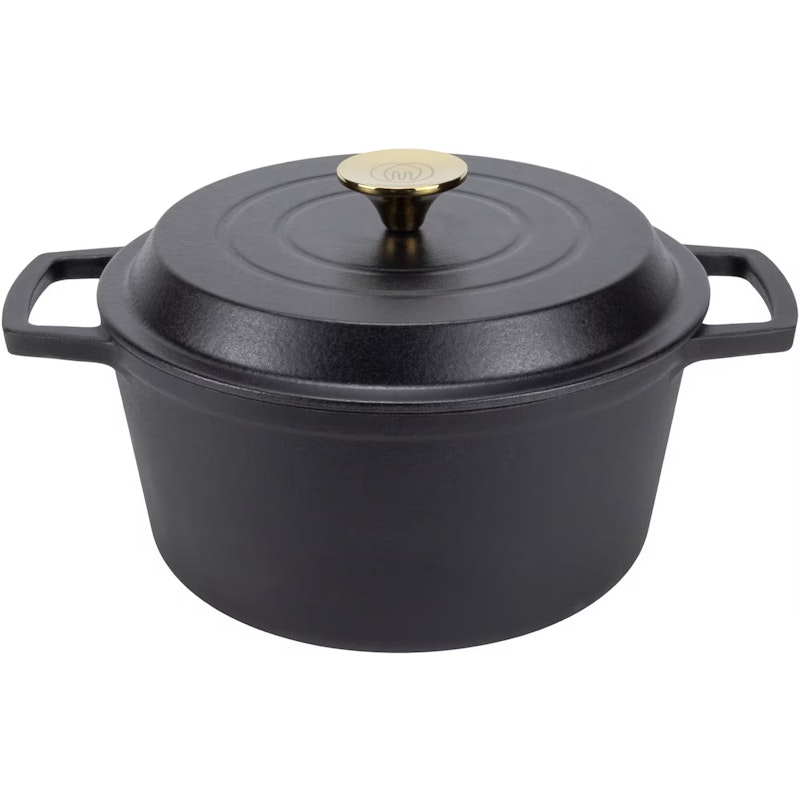 Gjutjärnsgryta 4 L, Mattsvart