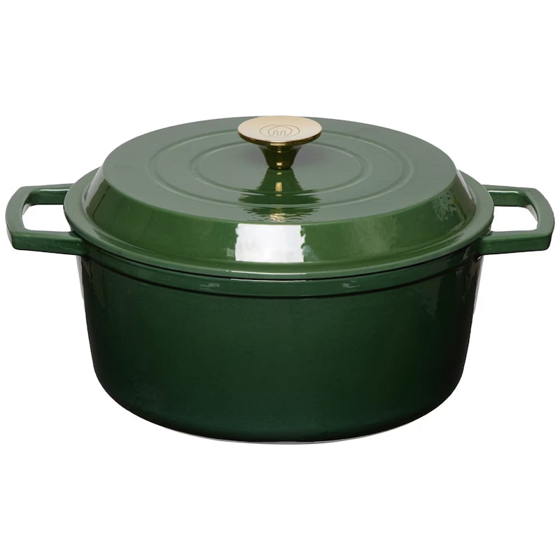 Gjutjärnsgryta 5 L, Glossy Green