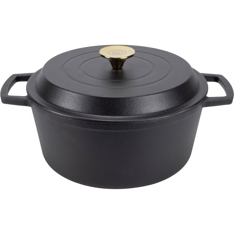 Gjutjärnsgryta 5 L, Mattsvart