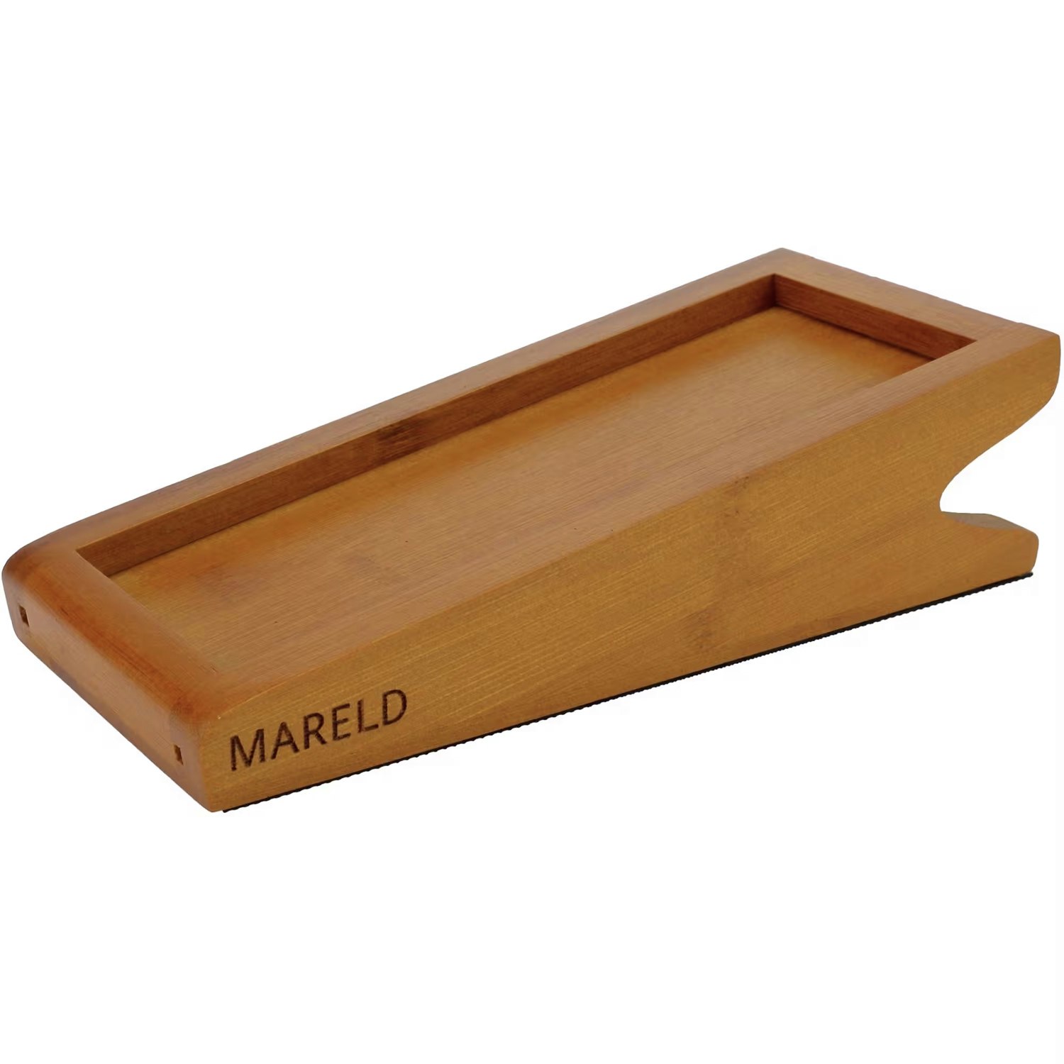 Mareld Oblique Slipstensh&aring;llare - Knivlister & Knivblock Bambu R&ouml;dbrun