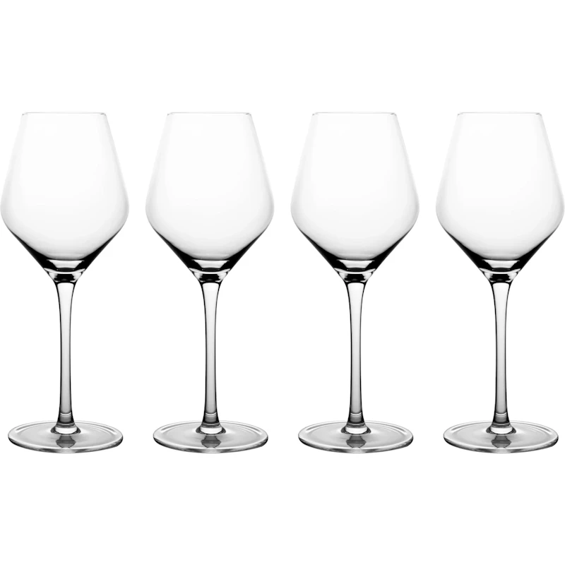 Vitvinsglas 33 cl Klar, 4-pack