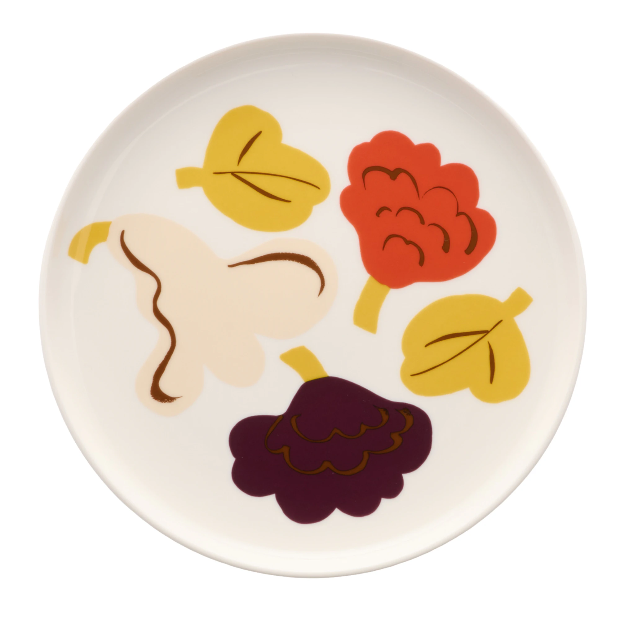 Marimekko Kukasta Kukkaan Assiett &Oslash;20 Cm - Assietter Stengods Terrakotta